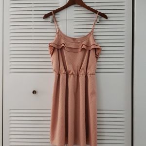 LC Lauren Conrad Peachy Ruffle Mini Dress